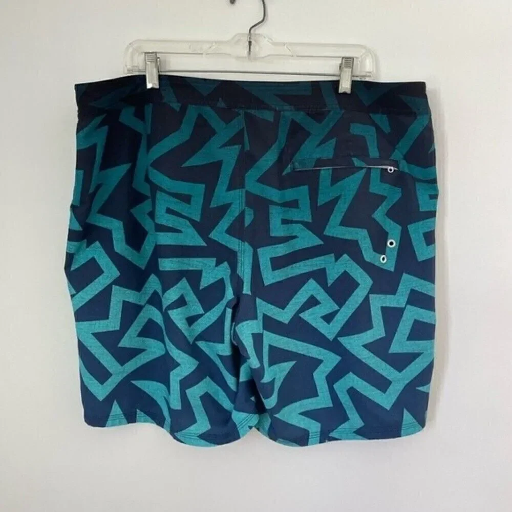 American Eagle Mens Swim Trunks Shorts Bathing Suit Lining Blue xlarge